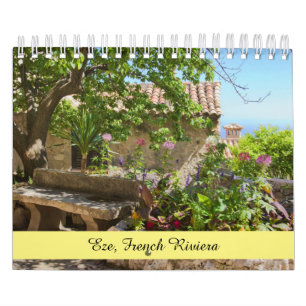 Calendar of Eze, on the French Riviera