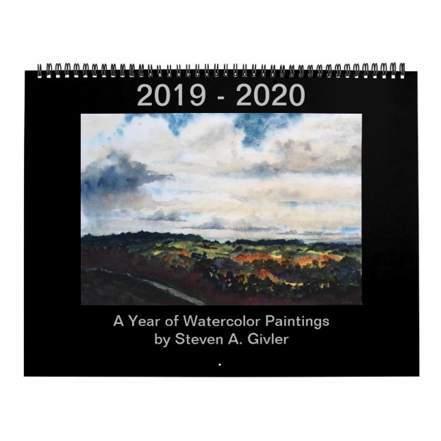 Calendar of watercolor paintings by Steven Givler (Cover)