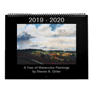 Calendar of watercolor paintings by Steven Givler