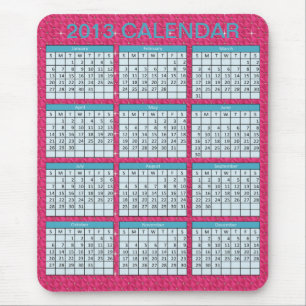 Calendar on a Mousepad