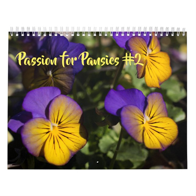Calendar ~ Passion for Pansies #2 (Cover)