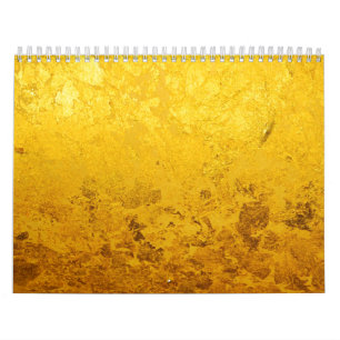 Calendar PURE GOLD / gold leaf + your photos/text