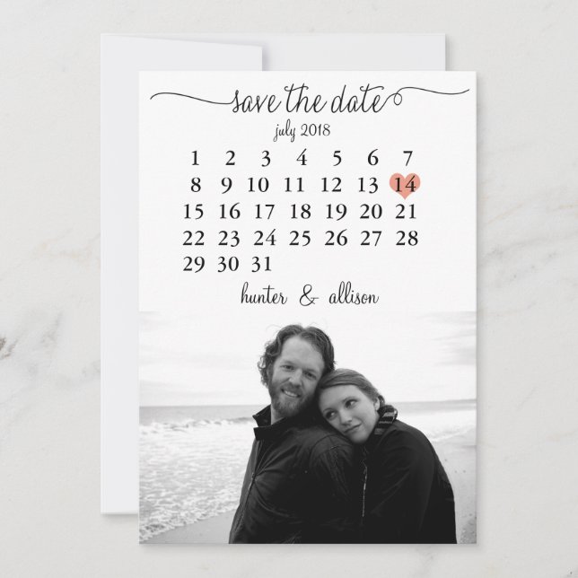 Calendar Save the Date (Front)