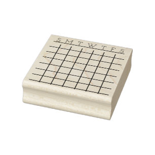 calendar stamp. rubber stamp