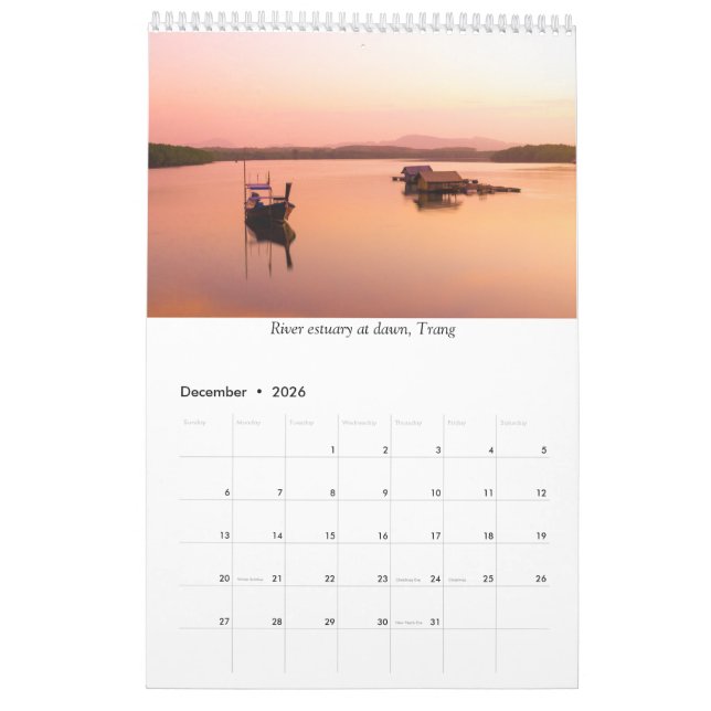 Calendar Thailand Sunset and sunrise photos (Dec 2026)