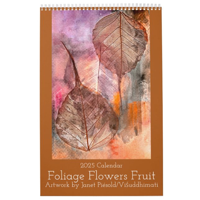 Calendar themed on flowers, foliage and fruit  (Cover)