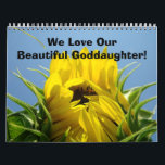 Calendar We Love Our Beautiful Goddaughter Nature<br><div class="desc">CALENDARS Colourful Nature We Love Our Beautiful Goddaughter calendar gifts, Bright Flowers Floral Photographer Calendars, Spring FALL ART Calendar, Holiday Gift Calendars, Christmas Gifts, OFFICE Calendars, Botanical nature wall calenders. Bookmark this site for great gift ideas all year! GETTING A GIFT? COMBINE several products. Calendars, Greeting Cards, Stamps, Postage Stamps,...</div>