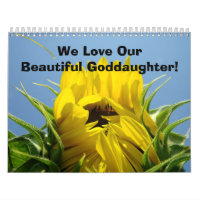 Calendar We Love Our Beautiful Goddaughter Nature