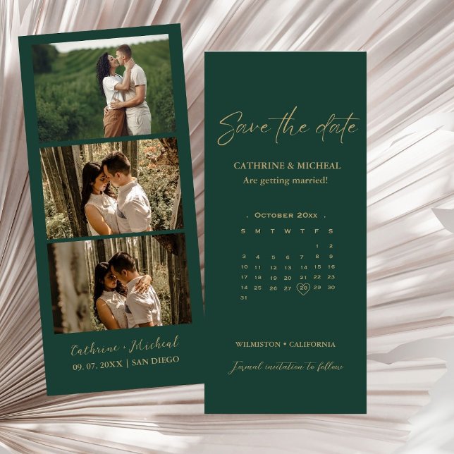 Calendar Wedding Photo booth strip frame  Save  Save The Date (Creator Uploaded)
