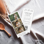 Calendar Wedding Photo booth strip frame  Save T The Date<br><div class="desc">Wedding Save the Date Card with a Stylish Minimalist Script Photo Booth Bookmark. Elegant hand lettered name calligraphy script and three photo strips are included. These save the date photo strip bookmarks are a great way to let your friends and family know about your important day.</div>