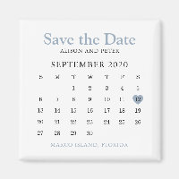 Calendar Wedding Save the Date