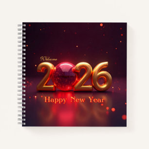 Calendar Welcome 2026 Happy New Year Notebook