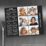 Calendar with 6 Photo Collage Magnetic Dry Erase Sheet<br><div class="desc">A very useful item for school or home office. This shows a full year view of all dates. A calendar printed on a magnet combines practicality with convenience, transforming a workspace essential into a time-management tool. This innovative design features a full-year or monthly calendar layout integrated into the magnet's surface,...</div>