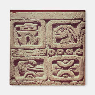 Calendar with four glyphs, Toltec Magnet