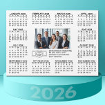 Calendar with logo Contact Information Magnet<br><div class="desc">A very useful item for school or home office. This shows a full year view of all dates. A calendar printed on a magnet combines practicality with convenience, transforming a workspace essential into a time-management tool. This innovative design features a full-year or monthly calendar layout integrated into the magnet's surface,...</div>