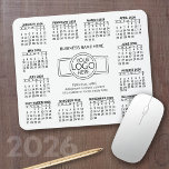 Calendar with logo Contact Information Magnet Mouse Pad<br><div class="desc">A calendar printed on a mousepad combines practicality with convenience, transforming a workspace essential into a time-management tool. This innovative design features a full-year or monthly calendar layout integrated into the mousepad’s surface, allowing users to track dates without cluttering their desk with an additional calendar. Made from durable, smooth materials,...</div>