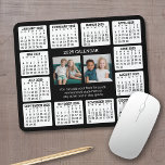 Calendar with Photo in the Centre Mouse Pad<br><div class="desc">A 2 photo collage with a 2024 calendar and room to add a few lines of text. A fun item for the New Year to use at the office or at home. Add 2 square photos to this design.</div>