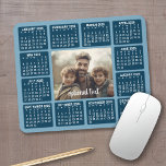 Calendar with Photo in the Centre Mouse Pad<br><div class="desc">A photo collage with a 2024 calendar and room to add text. A great way to display your favourite photo throughout the year. A fun item for the New Year to use at the office or at home. To change colours on the background and calendar, click on the advanced design...</div>