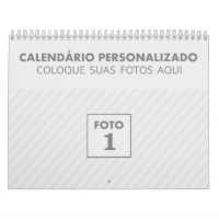 Calendário de fotos familiares 2024 em português
