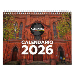 Calendario de Pared 2026 Alemania desconocida Calendar