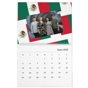 Calendario Personalizado  Bandera de Mexico 2026 Calendar