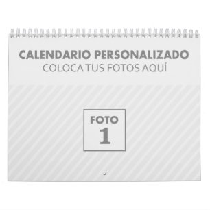 Calendarios personalizados 2024 con foto plantilla calendar
