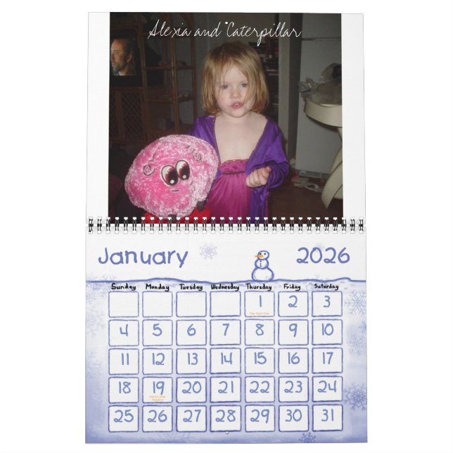 Calender full of family photos calendar (Jan 2026)