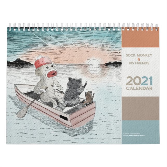 CALENDRIER ソックモンキーと愉快な仲間たち　２０２１ (Protection)