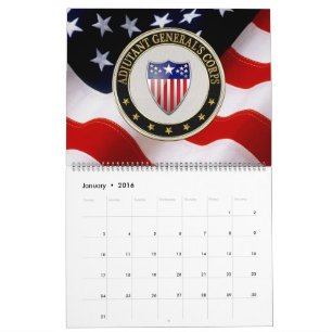 Calendrier [100] Insigne de la Branche du Corps d'adjudant gé