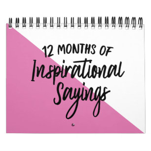 Calendrier 12 mois de citations inspirées