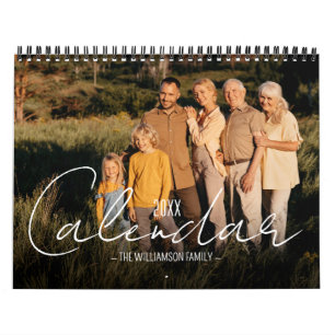 Calendrier 12 Mois de Photos de Famille