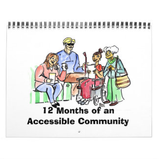 Calendrier 12 mois d'une Communauté accessible