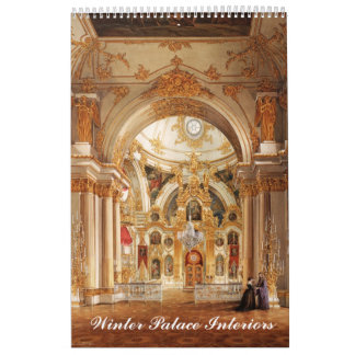 Calendrier 12 mois Intérieurs du Palais d'hiver