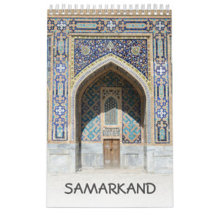 Calendrier 12 mois Samarkand, Ouzbékistan