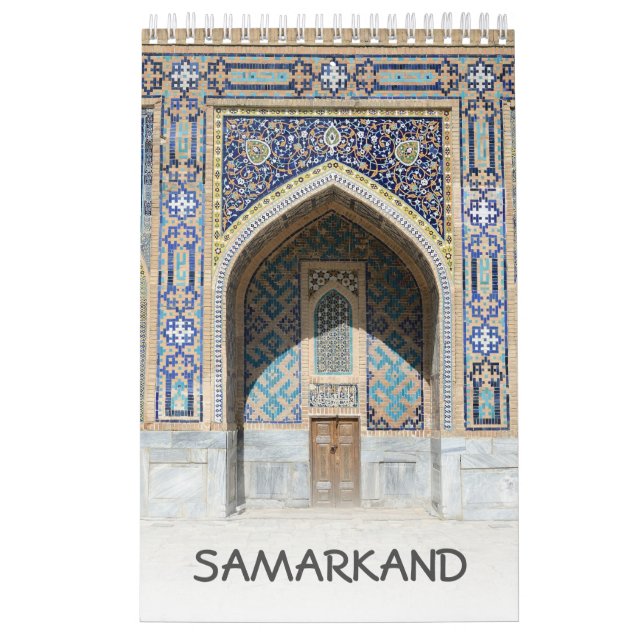 Calendrier 12 mois Samarkand, Ouzbékistan (Protection)