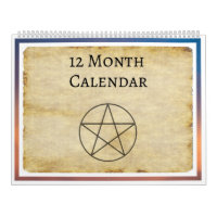 12 mois Witchcraft Magick Wicca Magic Planner
