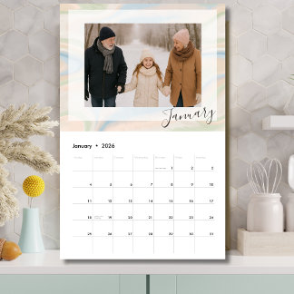 Calendrier 12-Month Photo Calendar – Grandparent Gift