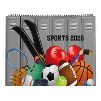 Calendrier 12 Months of Sports 2026 Calendar