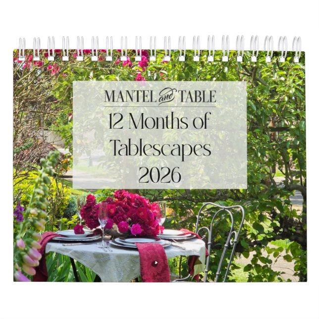 Calendrier 12 Months of Tablescapes 2026 Calendar (Protection)