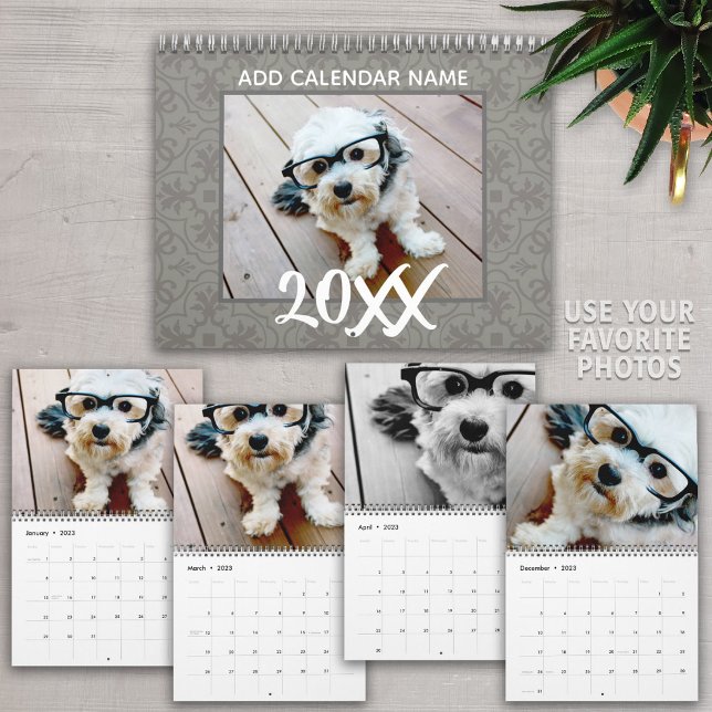 Calendrier 14 Photo - Photos couvrant toute la page sur Custo (Créateur téléchargé)