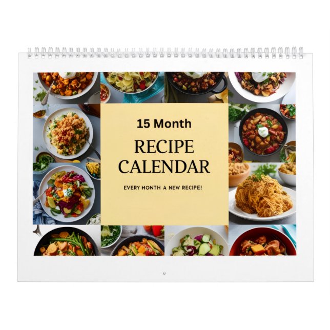 Calendrier 15 Month Recipe Calendar (Protection)