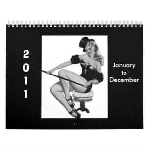 Calendrier 1 Filles Vintages 2011 Jan-Dec