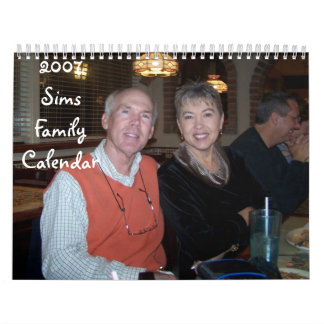 Calendrier 2007 de famille de Sims
