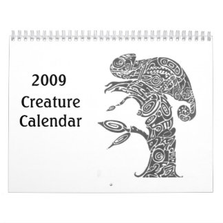 Calendrier 2009 de créature