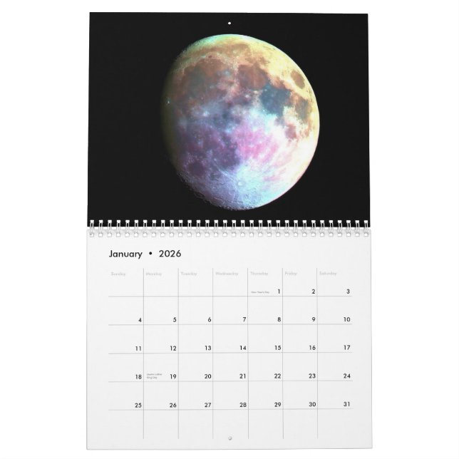 Calendrier 2009 de l'espace (Jan 2026)