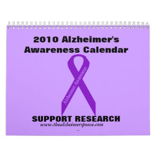 Calendrier 2010 de la conscience d'Alzheimer…