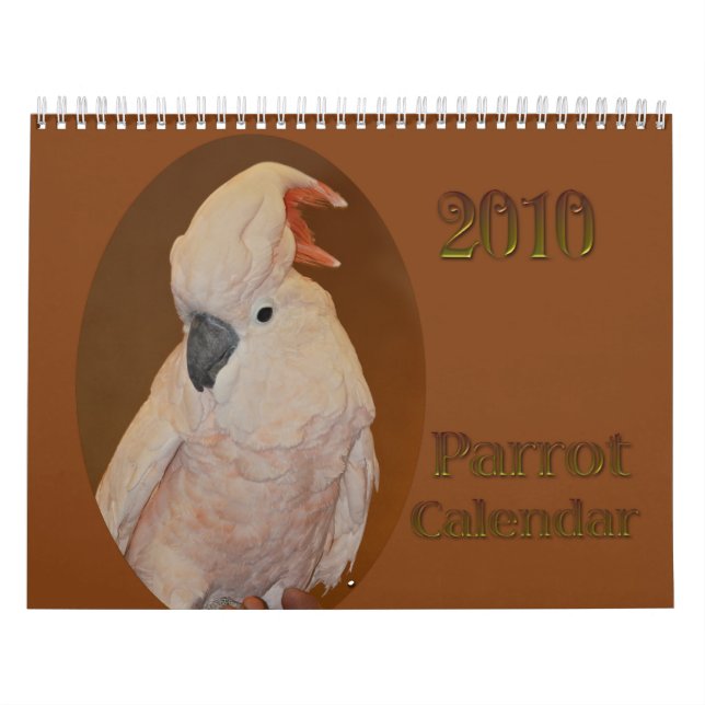 Calendrier 2010 de perroquet (Protection)
