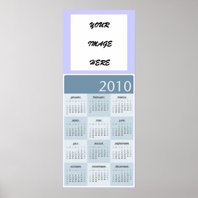 CALENDRIER 2010 POSTER PERSONNALISABLE (Devant)