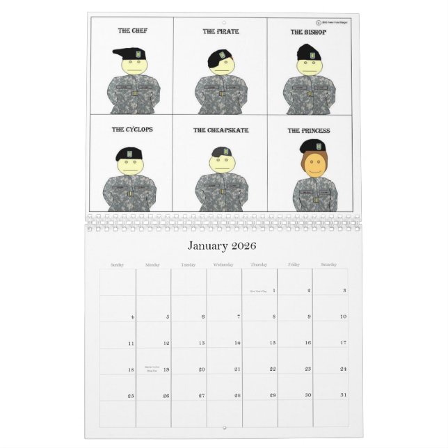 Calendrier 2011 de garde forestière de Power Point (Jan 2026)