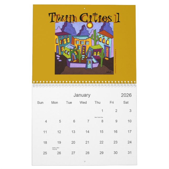 Calendrier 2011 de Mulleneaux (Jan 2026)